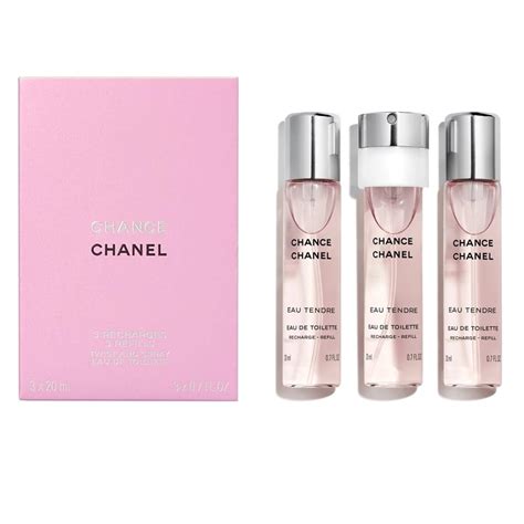 chanel chance travel caniter|CHANCE EAU TENDRE TWIST AND SPRAY REFILL SET – .